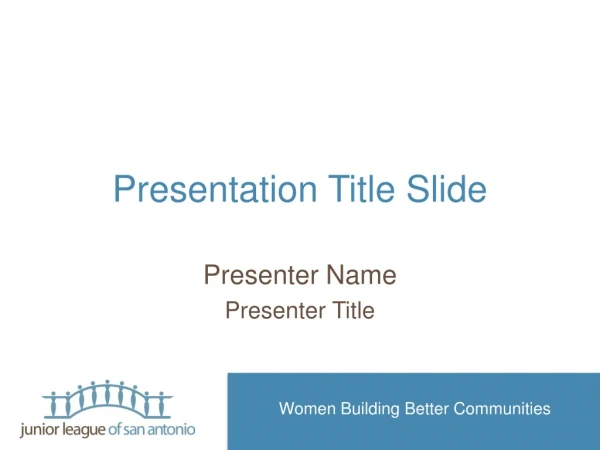 Presentation Title Slide