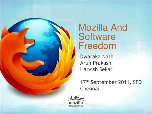 Mozilla And Software Freedom