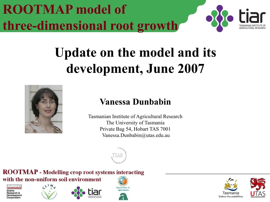 rootmap model of three dimensional root growth