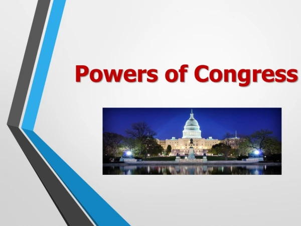 Powers of Congress