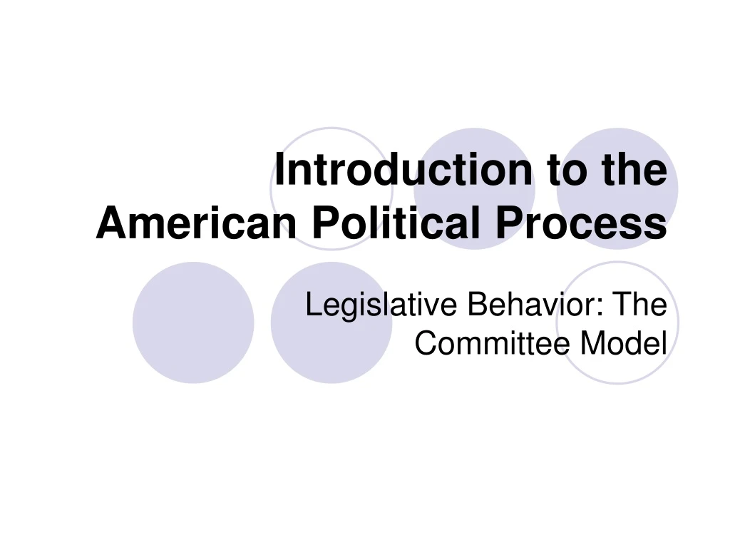 introduction to the american political process