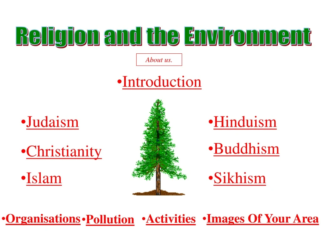 religion and the environment