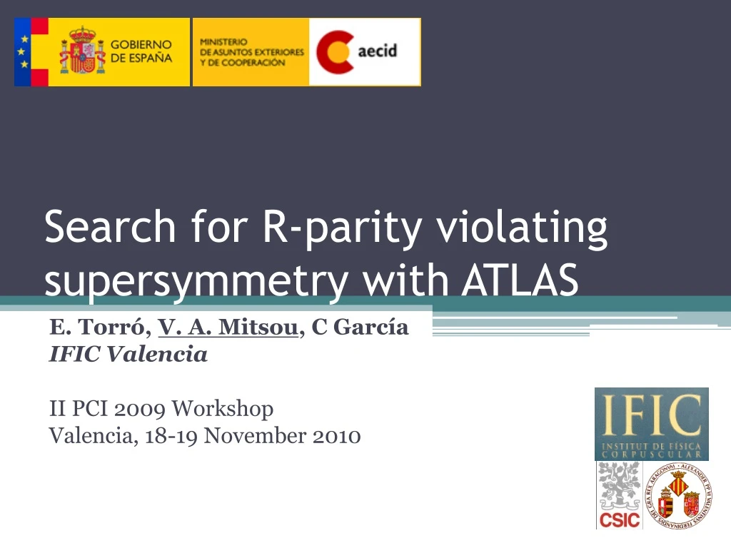 search for r parity violating supersymmetry with atlas