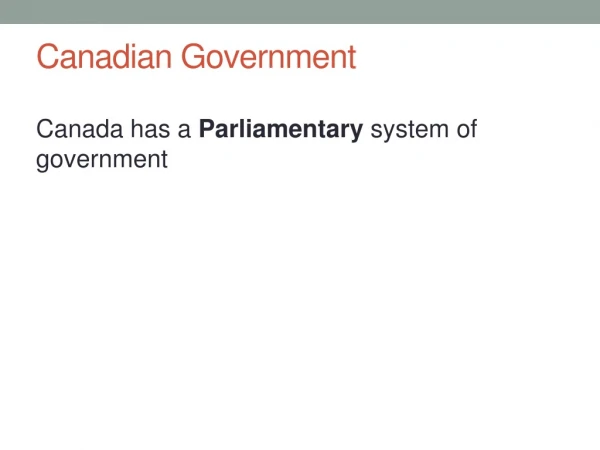 Canadian Government