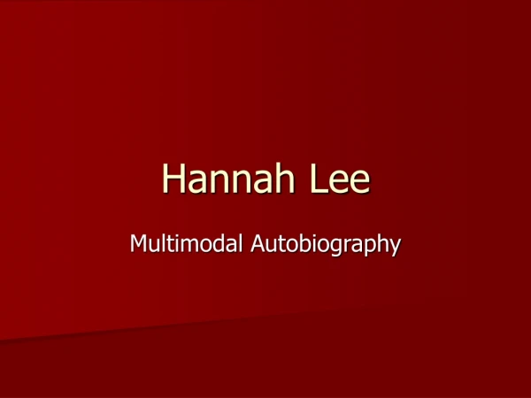 Hannah Lee