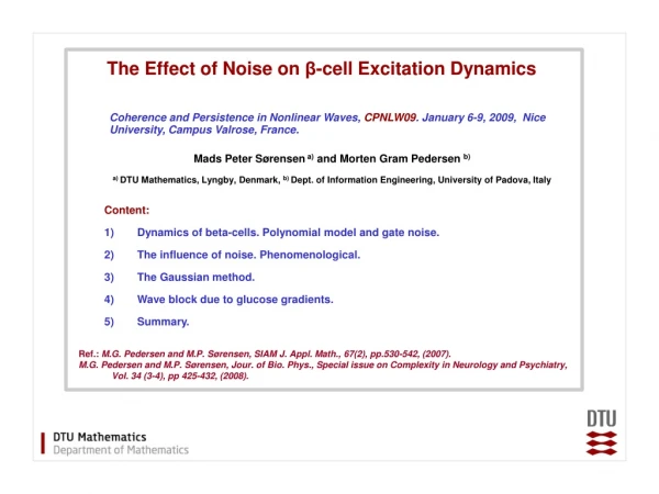 Content: Dynamics of beta-cells. Polynomial model and gate noise.