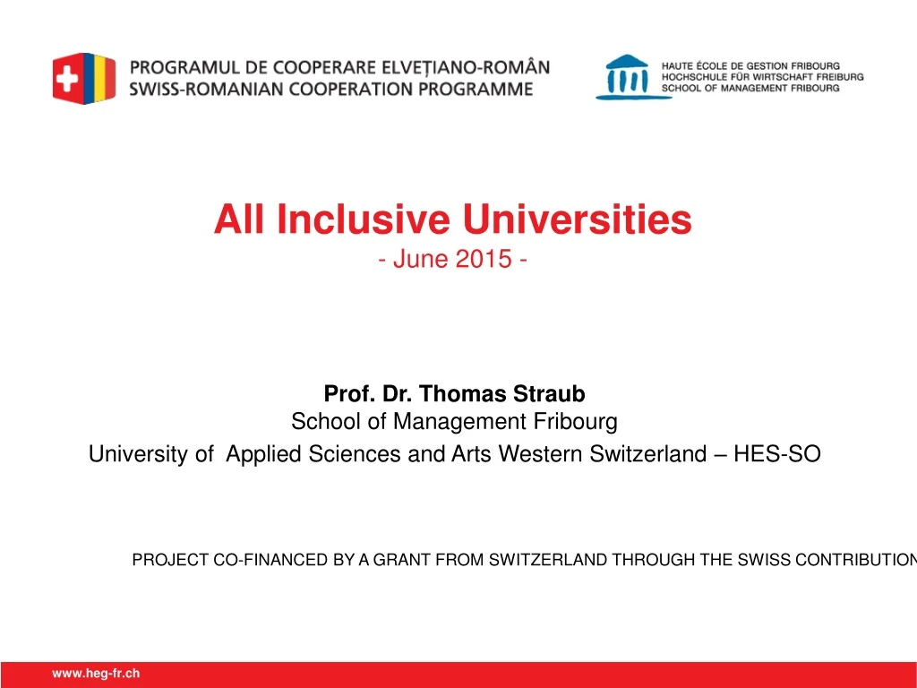 all inclusive universities june 2015