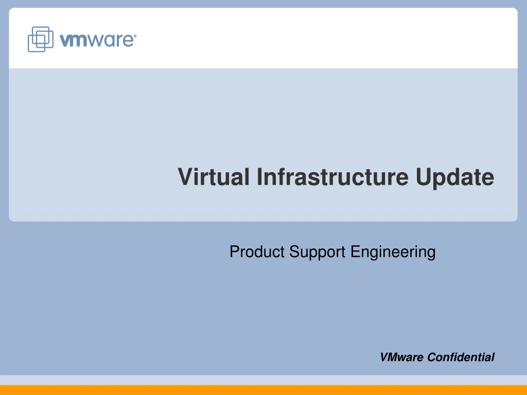 virtual infrastructure update