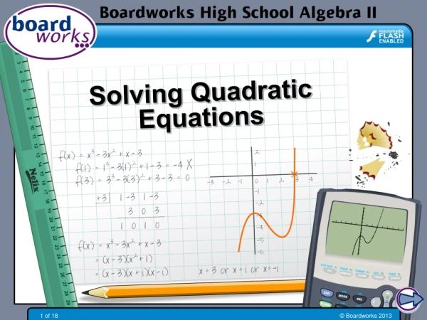 Solving Quadratic Equations