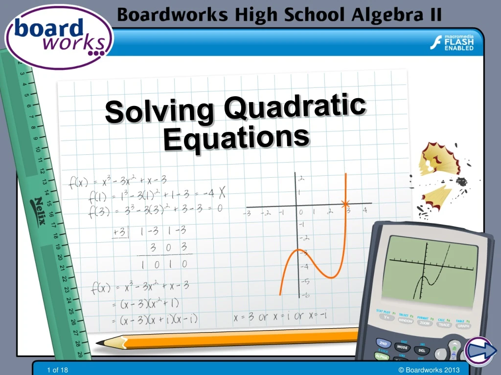 solving quadratic equations