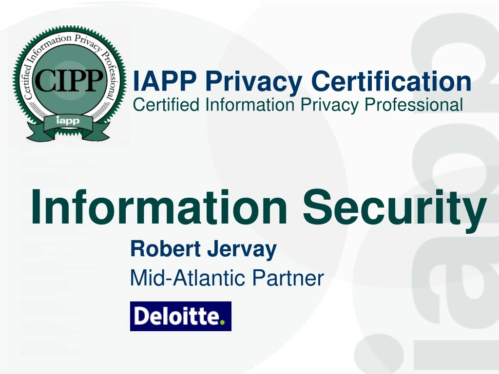 iapp privacy certification