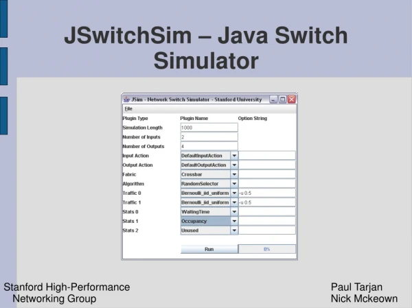 JSwitchSim – Java Switch Simulator