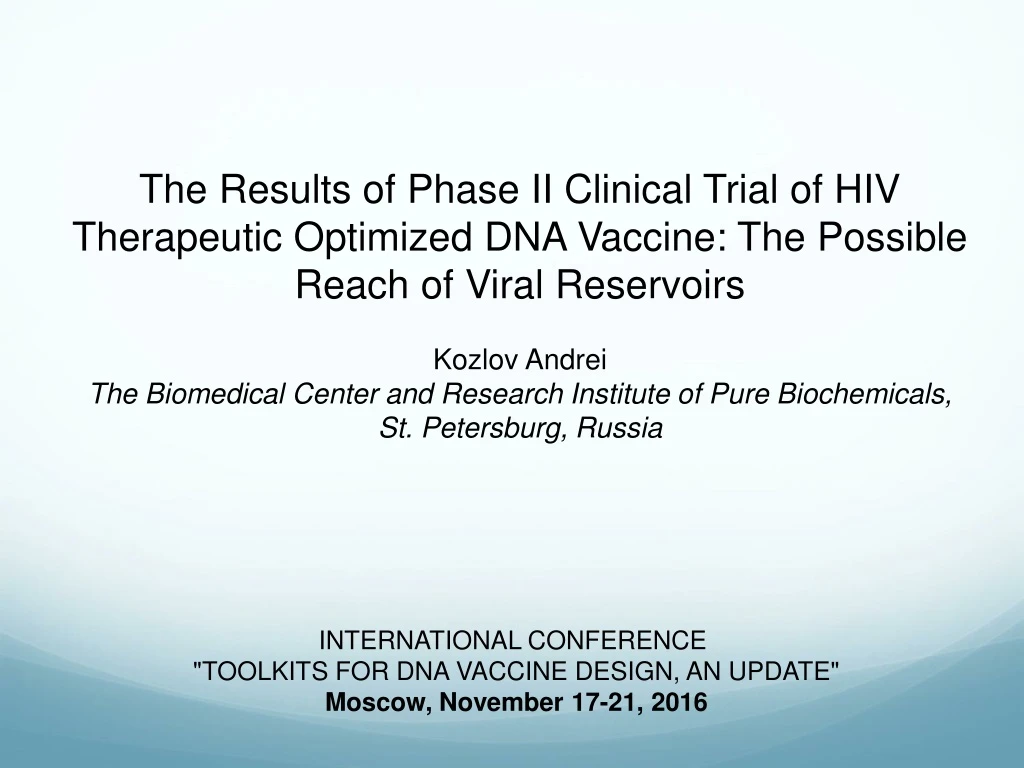 the results of phase ii clinical trial
