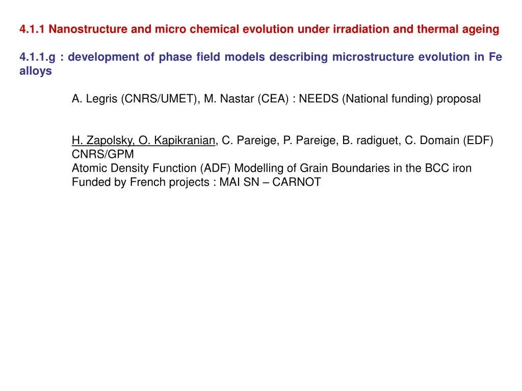 4 1 1 nanostructure and micro chemical evolution