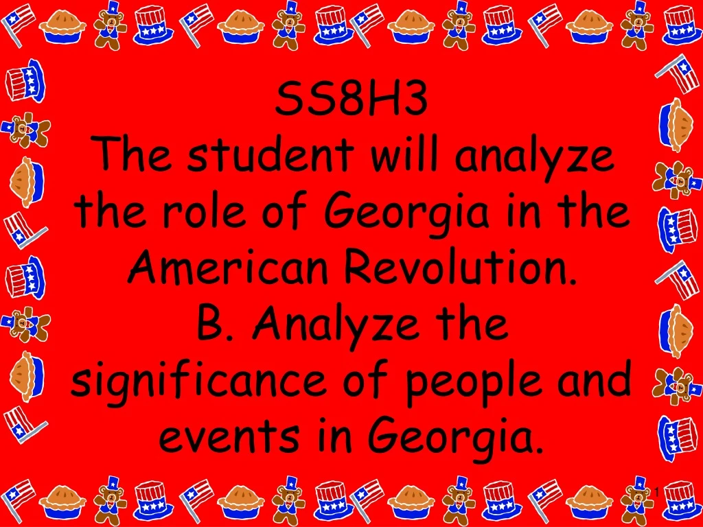 ss8h3 the student will analyze the role
