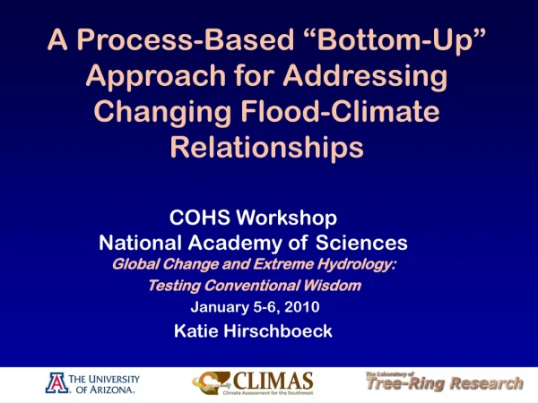 A Process-Based “Bottom-Up” Approach for Addressing Changing Flood-Climate Relationships