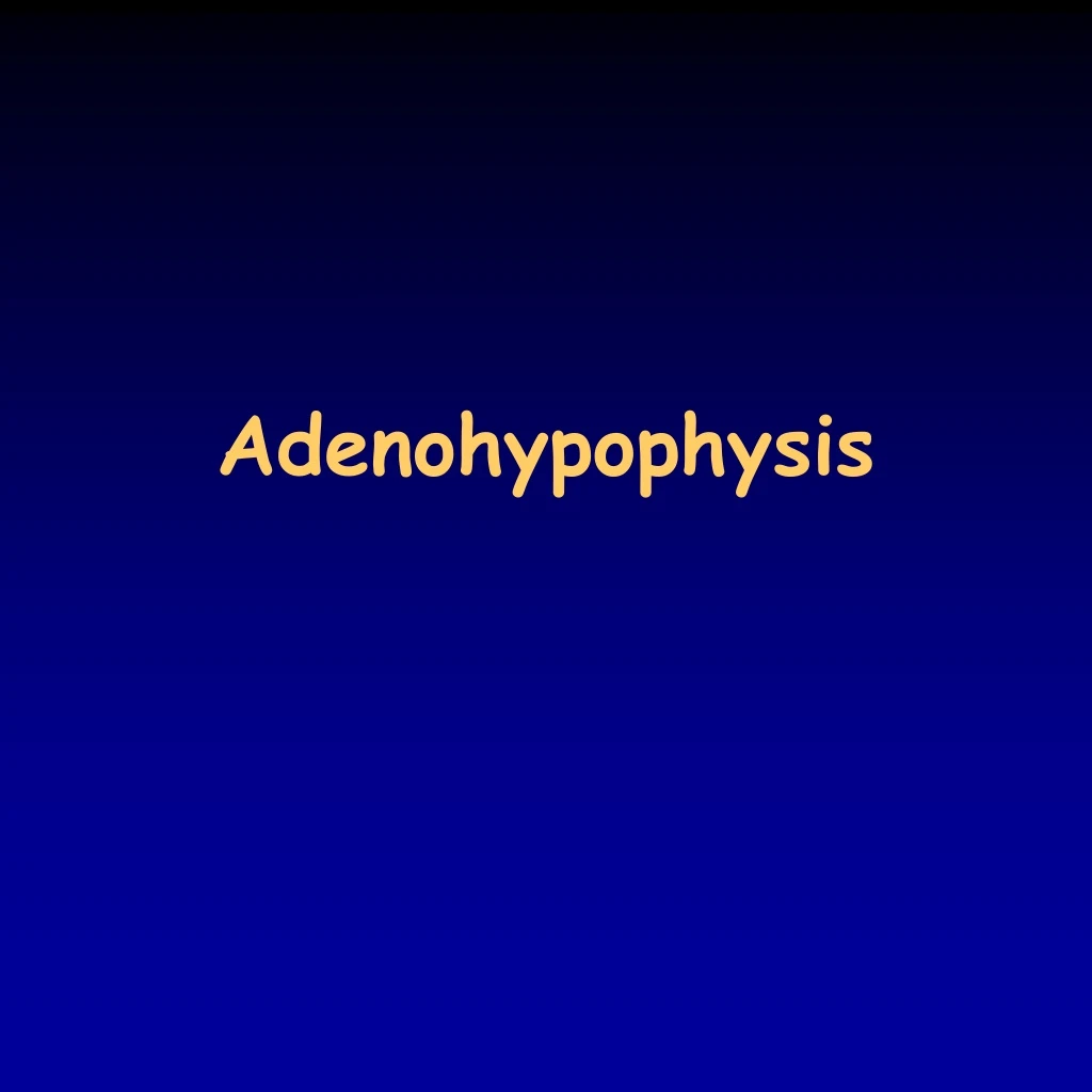 adenohypophysis