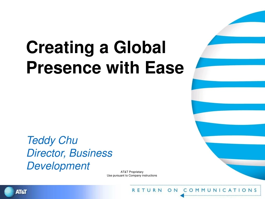 creating a global presence with ease