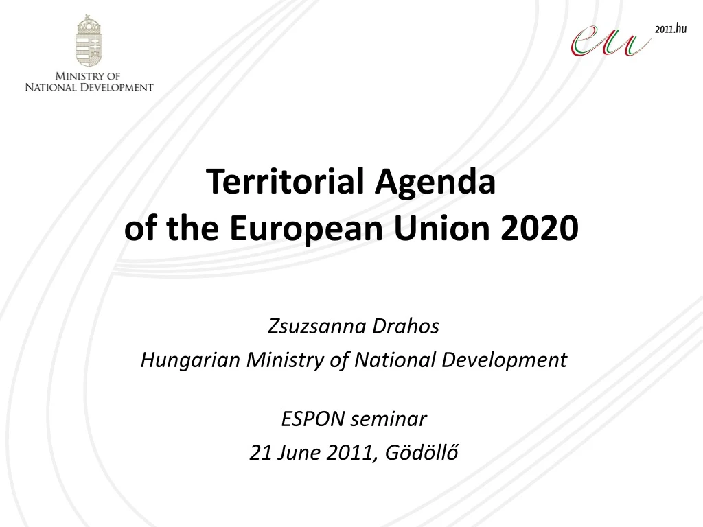 territorial agenda of the european union 2020