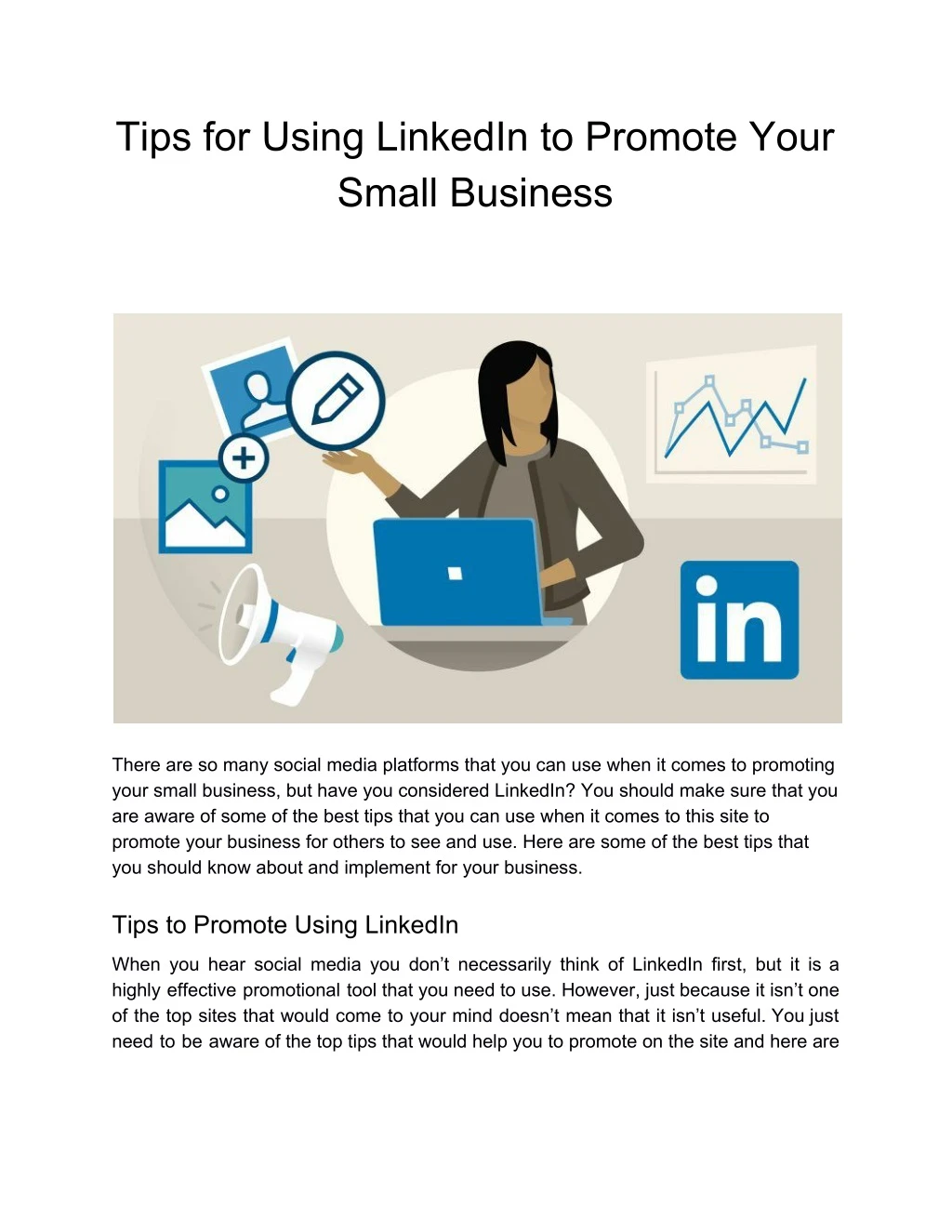 tips for using linkedin to promote your small