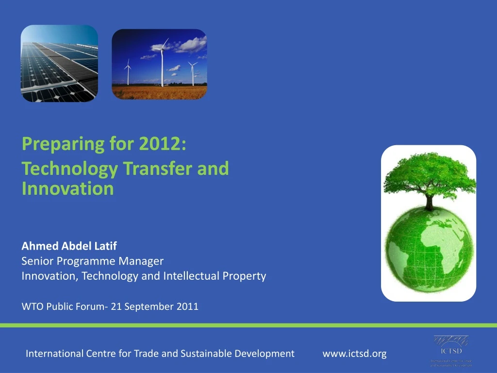preparing for 2012 technology transfer