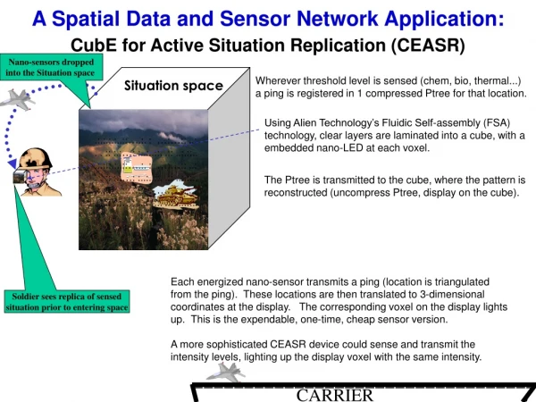 A Spatial Data and Sensor Network Application:
