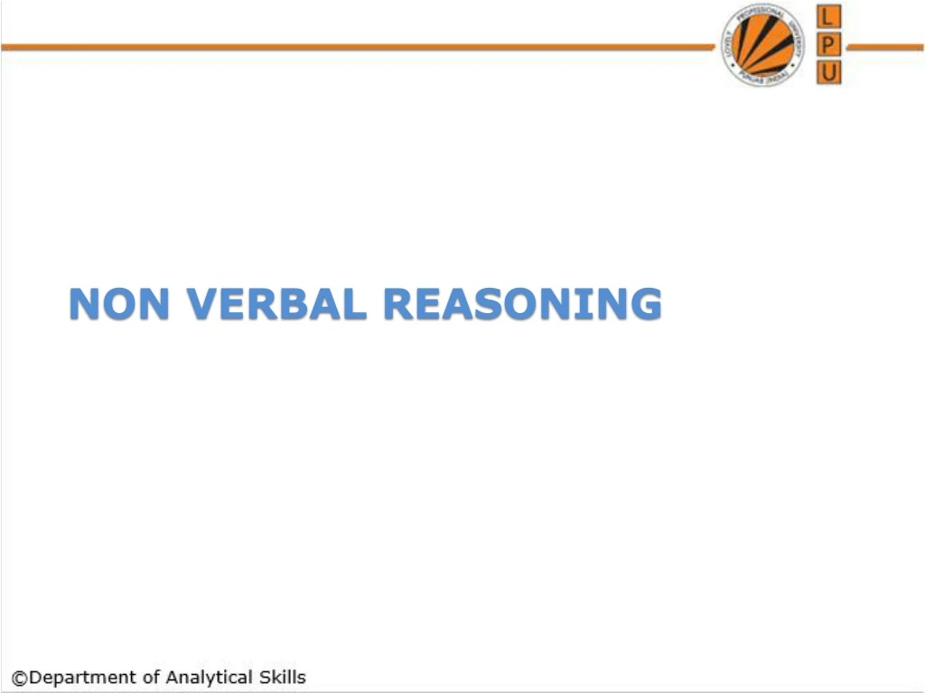 non verbal reasoning
