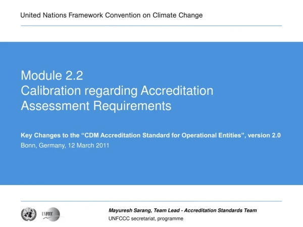 Module 2.2 Calibration regarding Accreditation Assessment Requirements