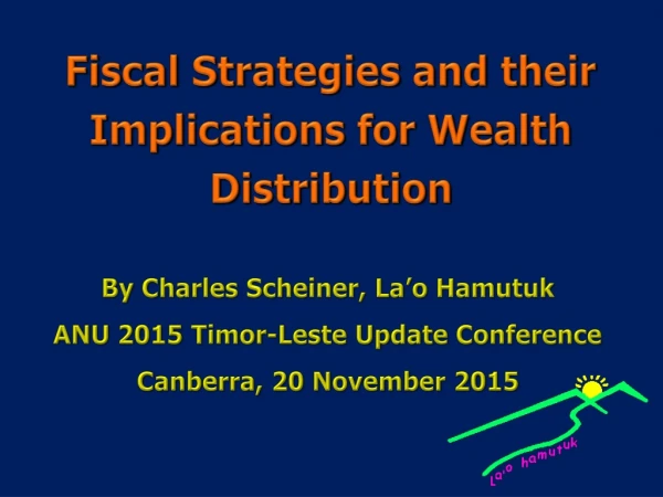 Fiscal Strategies and their Implications for Wealth Distribution