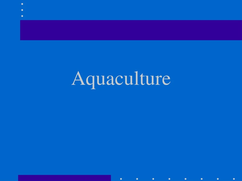 aquaculture