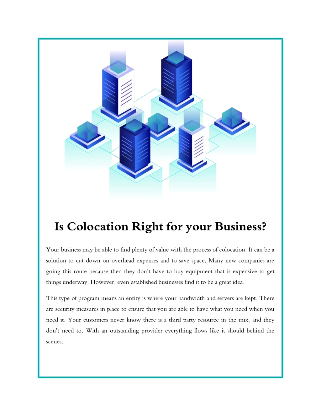 is colocation right for your business