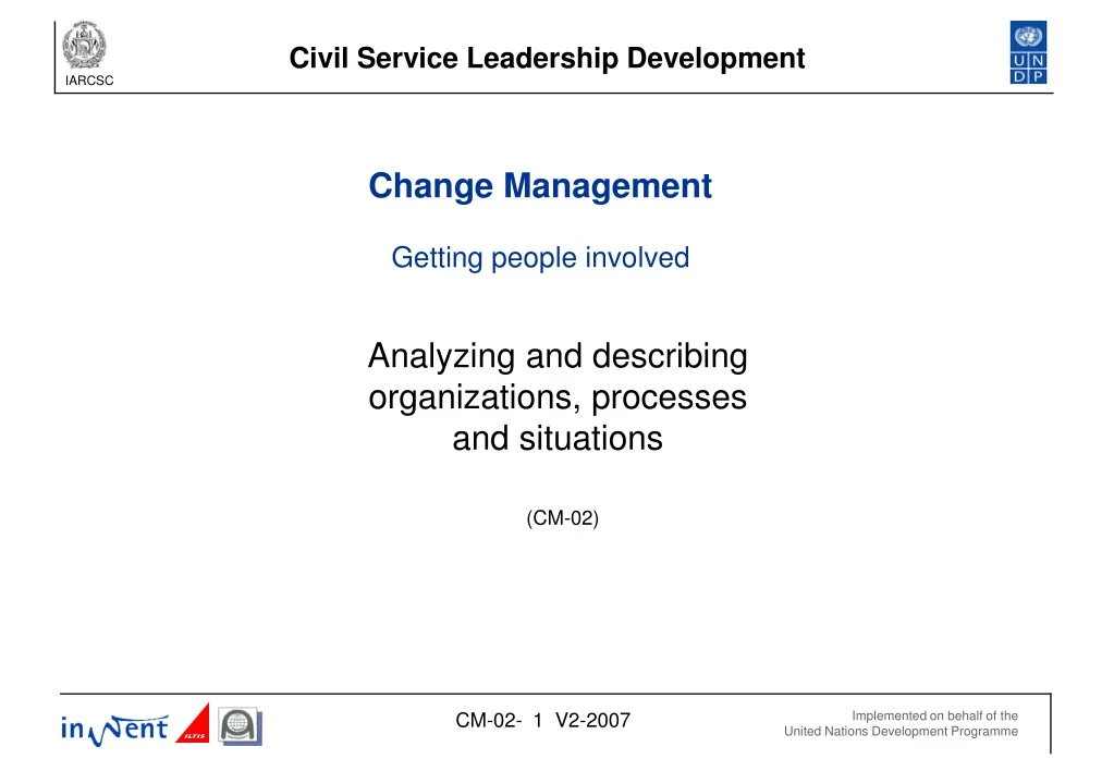 change management getting people involved