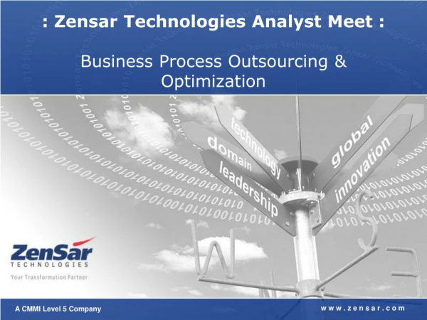 : Zensar Technologies Analyst Meet : Business Process Outsourcing &amp; Optimization