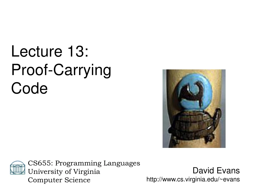 david evans http www cs virginia edu evans