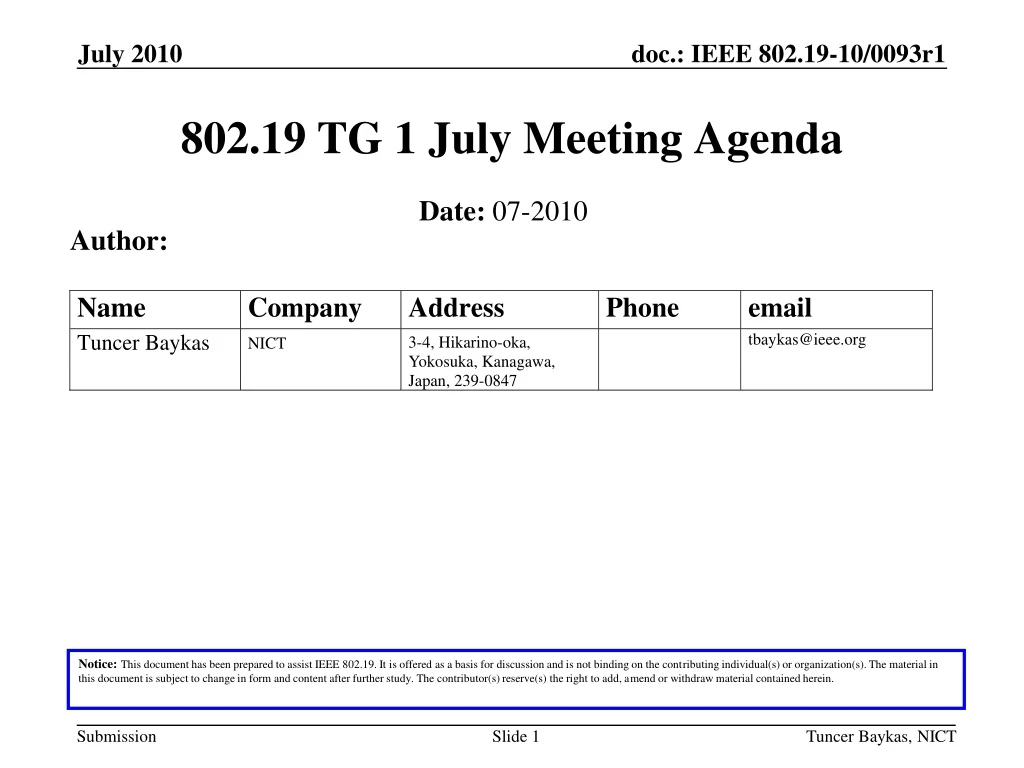 802 19 tg 1 july meeting agenda