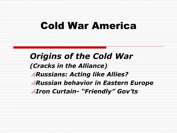 Cold War America