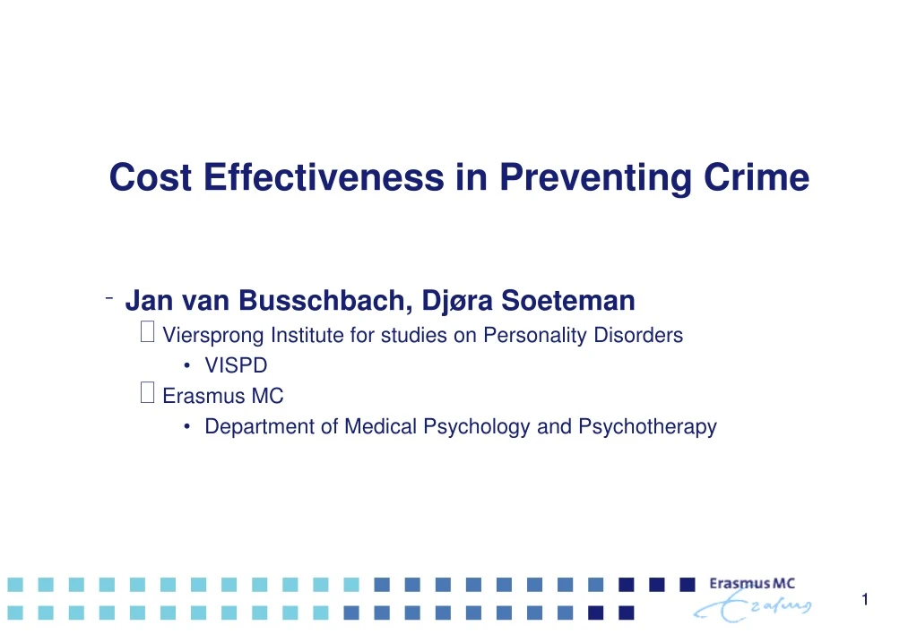 cost effectiveness in preventing crime