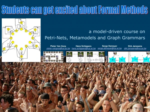 a model-driven course on Petri-Nets, Metamodels and Graph Grammars