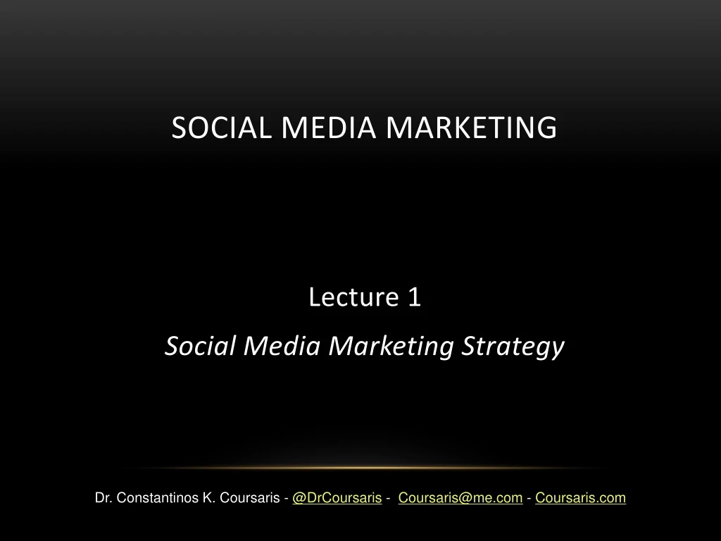 social media marketing