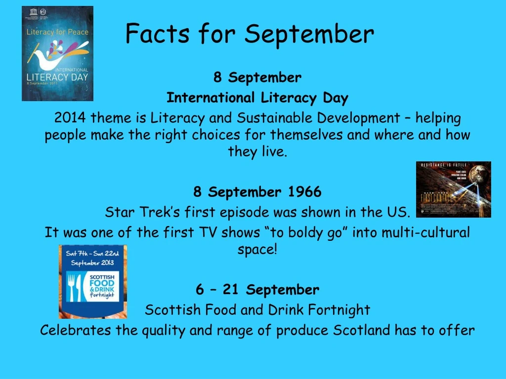 facts for september