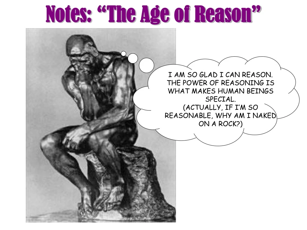 notes the age of reason