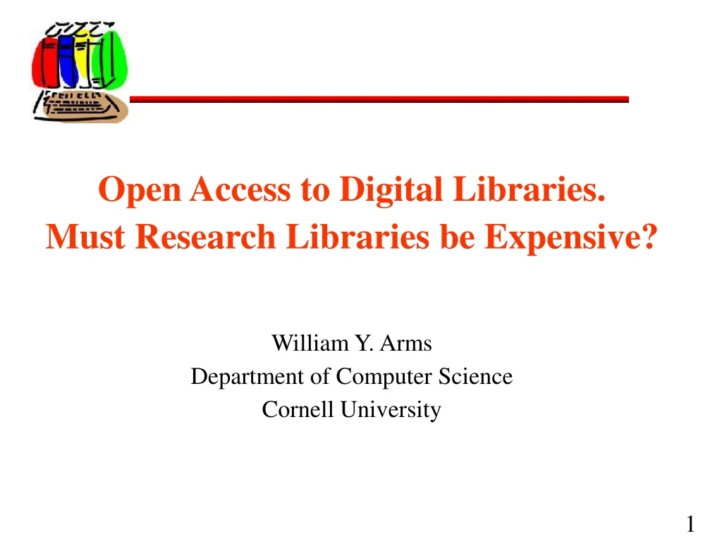 open access to digital libraries must research