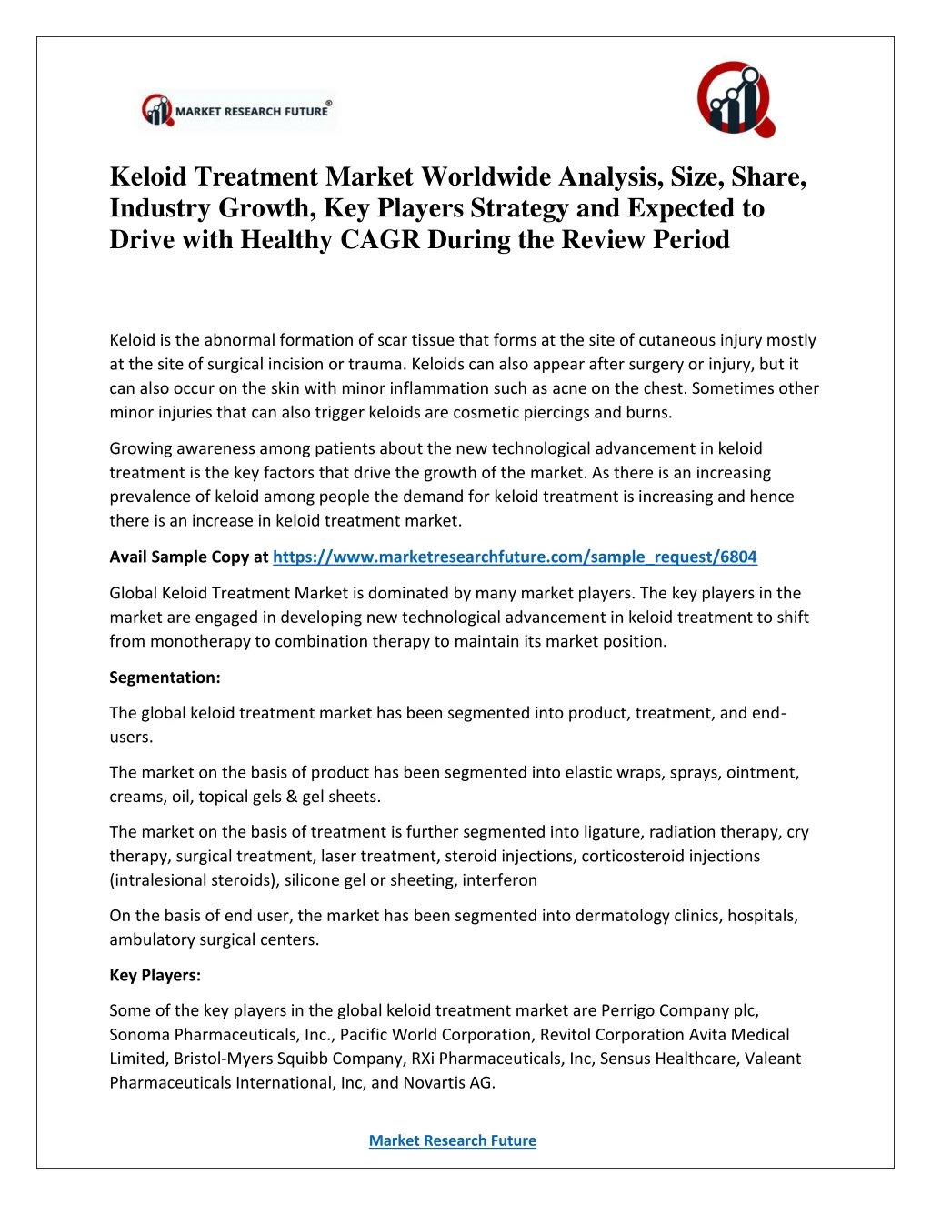 keloid treatment market worldwide analysis size