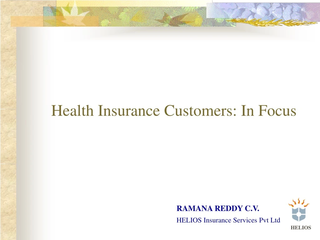 health insurance customers in focus