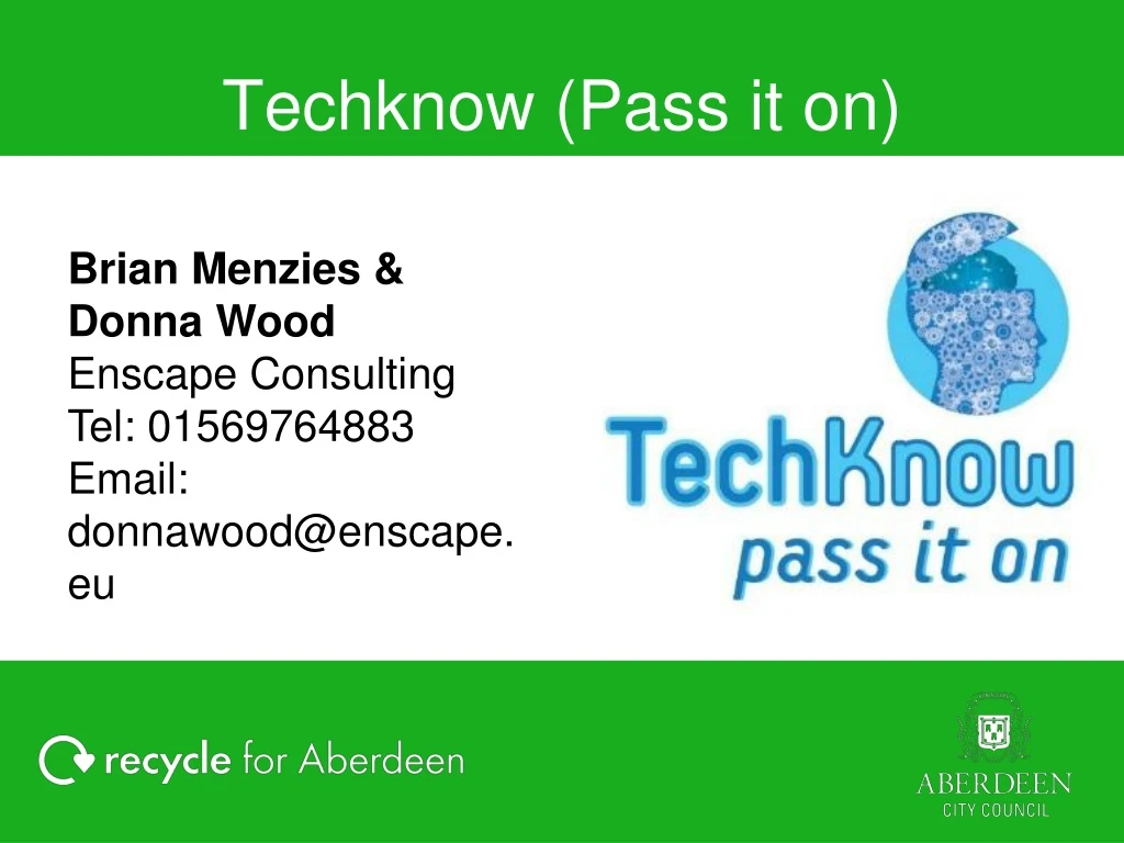 techknow pass it on