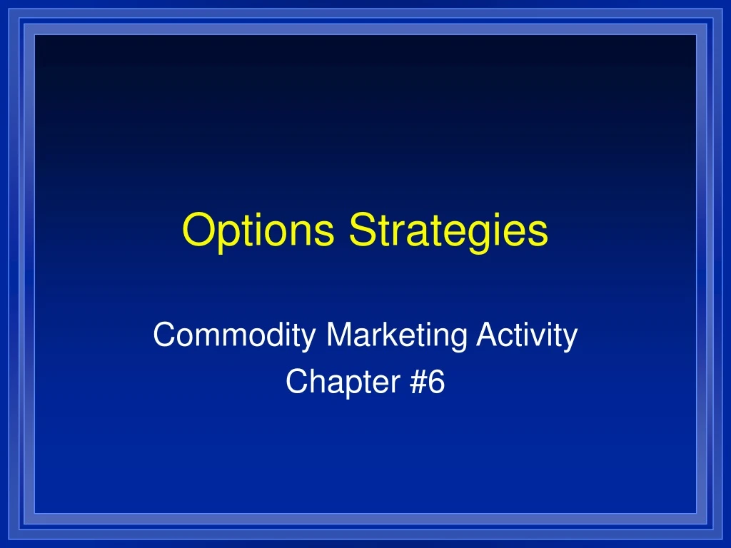 options strategies