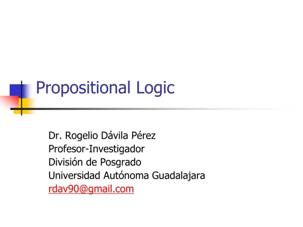 Propositional Logic