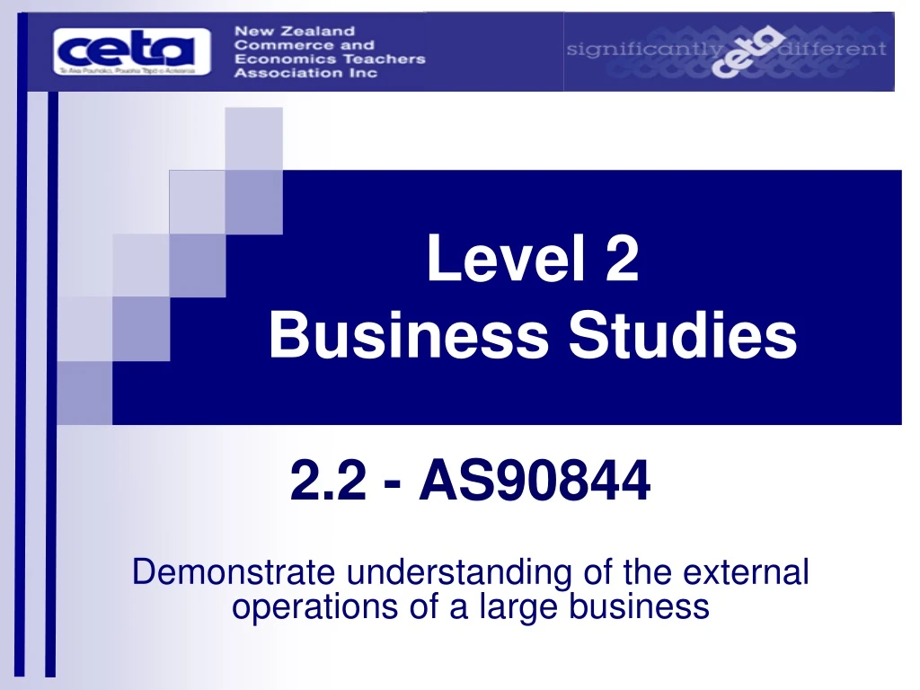 level 2 business studies