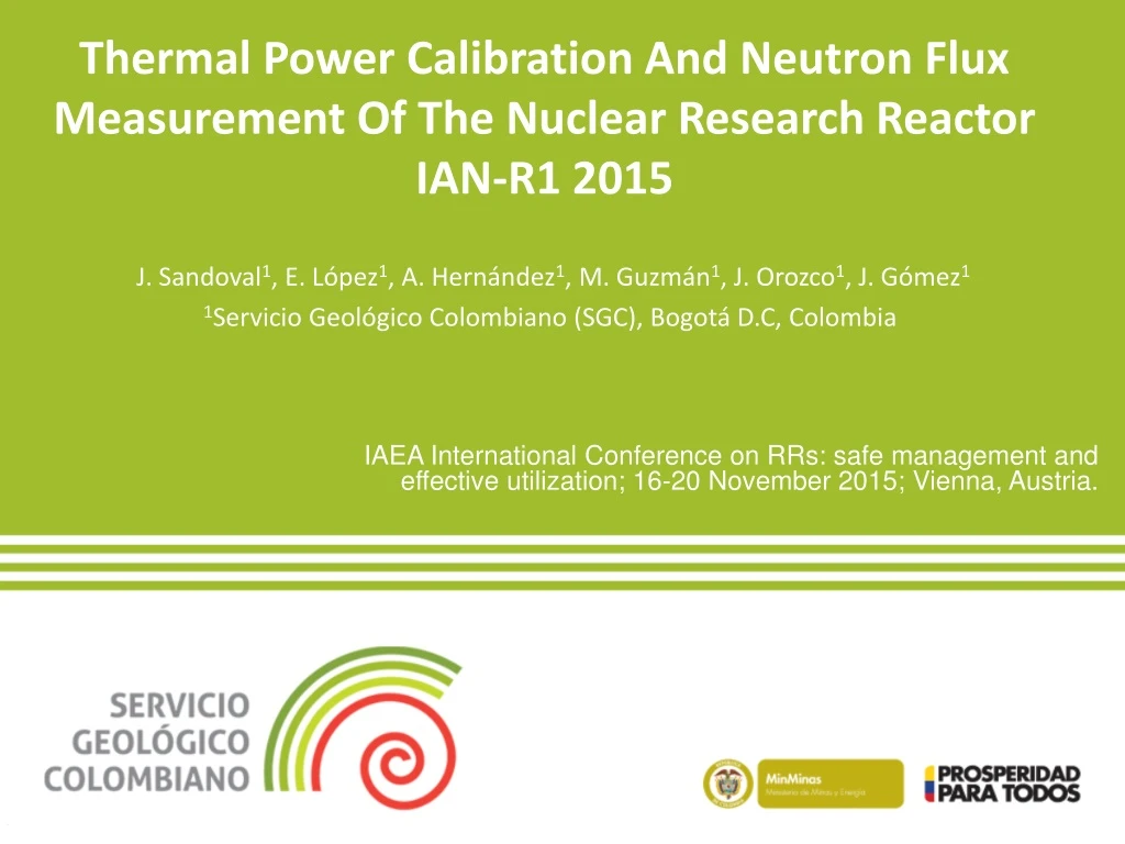 thermal power calibration and neutron flux measurement of the nuclear research reactor ian r1 2015