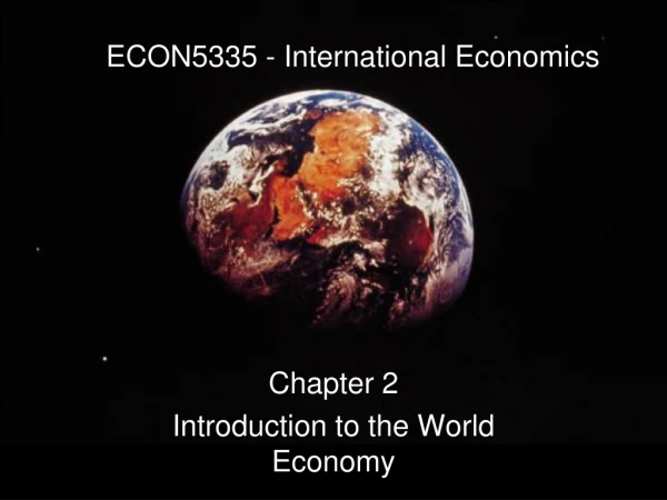 ECON5335 - International Economics